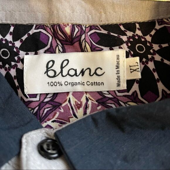 XL Blanc Gray-Black 100% Organic Cotton SS Polo - Picture 2 of 4